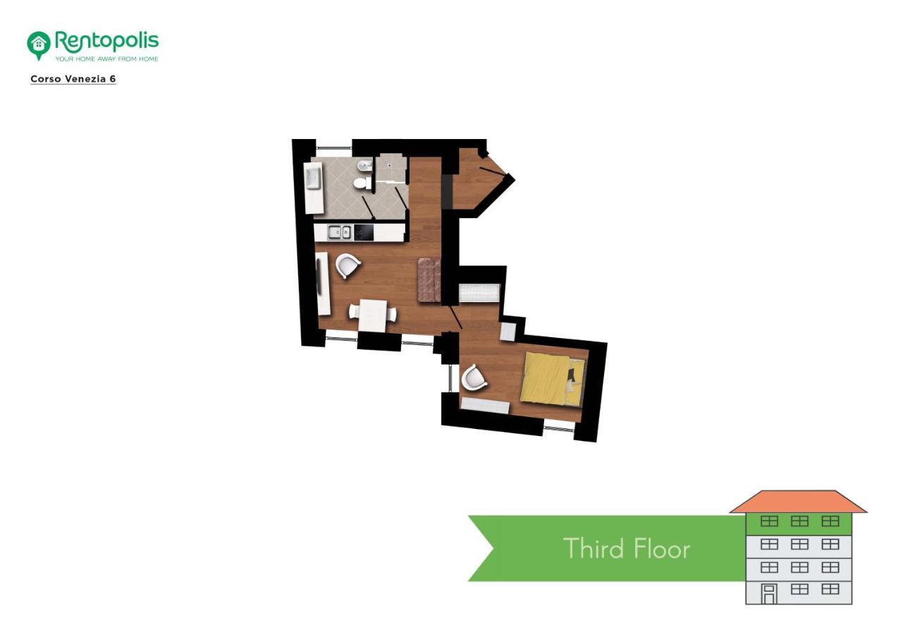 Chic 1Bdr With Shared Terrace Steps From Duomo By Rentopolis Milão Exterior foto